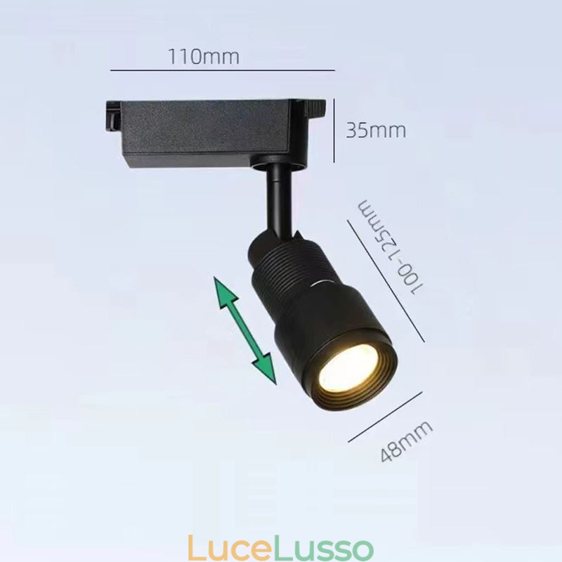 Faretto da pista con messa a fuoco libera Illuminazione d'accento