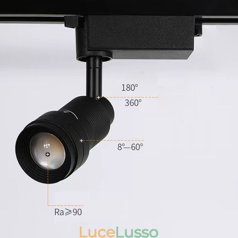 Faretto da pista con messa a fuoco libera Illuminazione d'accento