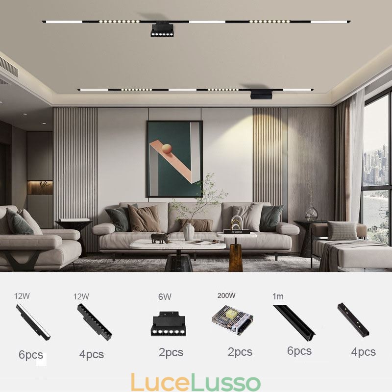 Faretto da incasso magnetico binario luce decorativa 3M*2