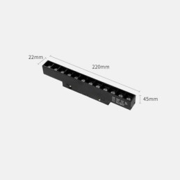 Faretto da incasso magnetico binario luce decorativa 3M*2