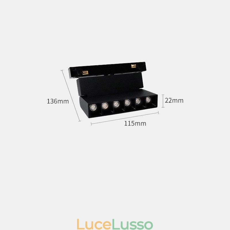 Faretto da incasso magnetico binario luce decorativa 3M*2