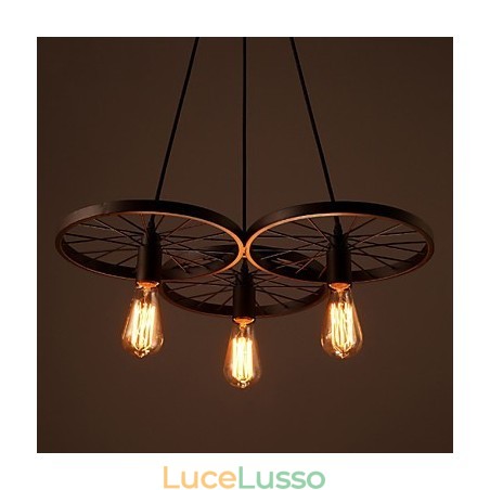 Lampade a sospensione retrò Loft Lampadario in ferro battuto stile industriale americano Lampade a sospensione retrò Loft Lampadario in ferro battuto stile industriale americano