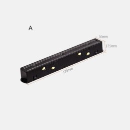 Accessori per illuminazione a binario magnetico Collegamento angolare del binario da incasso