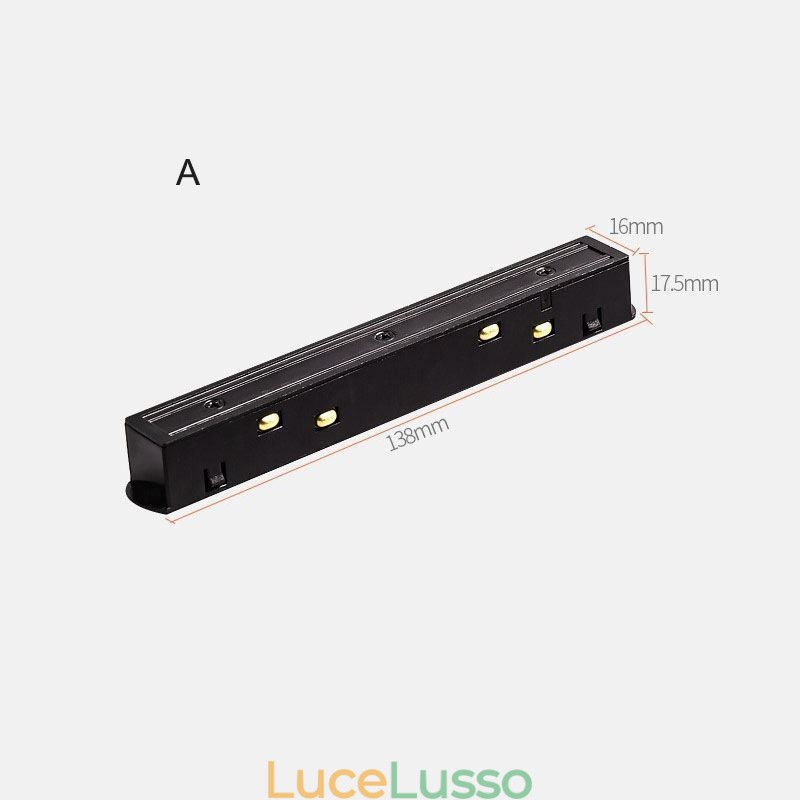 Accessori per illuminazione a binario magnetico Collegamento angolare del binario da incasso