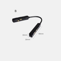 Accessori per illuminazione a binario magnetico Collegamento angolare del binario da incasso