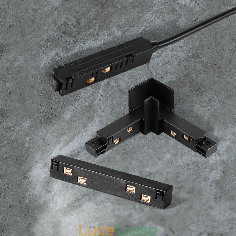 Accessori per illuminazione a binario magnetico Collegamento angolare del binario da incasso