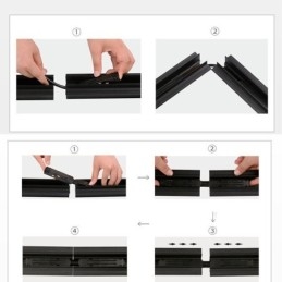 Accessori per illuminazione a binario magnetico Collegamento angolare del binario da incasso