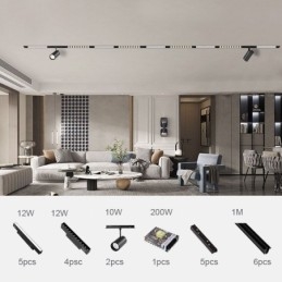 Faretto da incasso magnetico binario luce decorativa 6M 36V