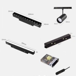 Faretto da incasso magnetico binario luce decorativa 6M 36V