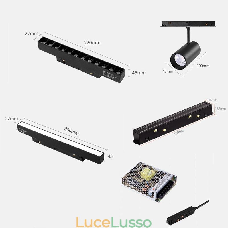 Faretto da incasso magnetico binario luce decorativa 6M 36V