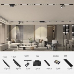 Faretto da incasso magnetico da binario Luce decorativa 6M*2