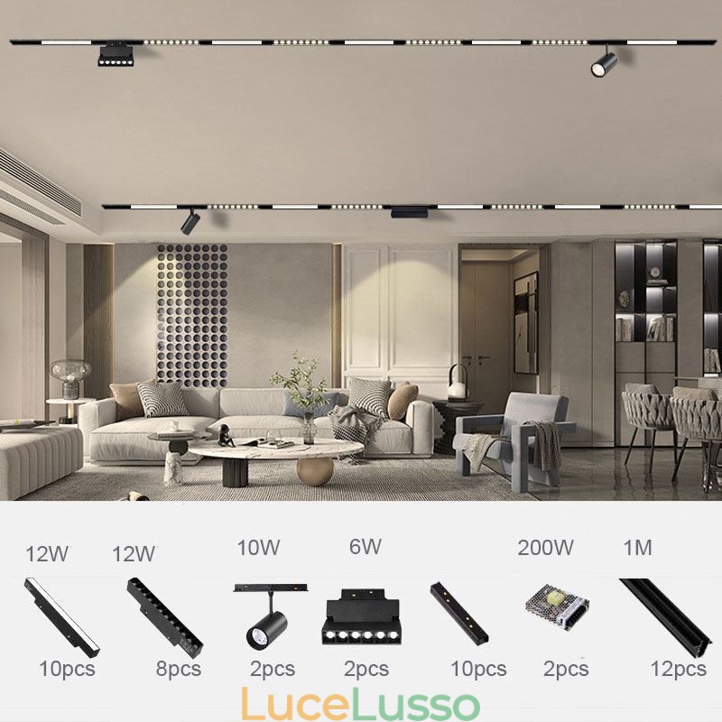 Faretto da incasso magnetico da binario Luce decorativa 6M*2