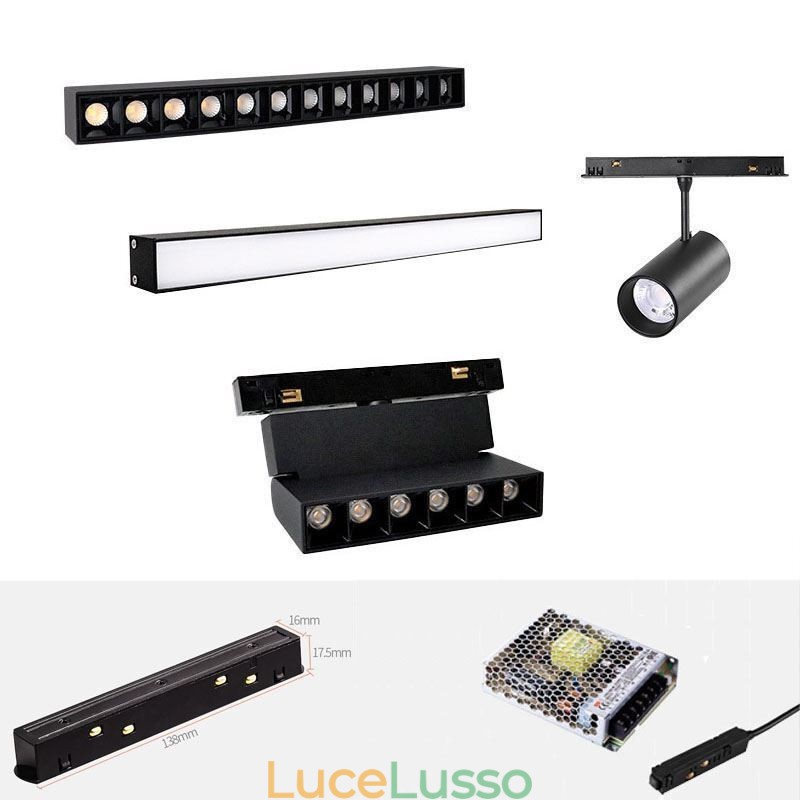 Faretto da incasso magnetico da binario Luce decorativa 6M*2