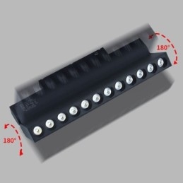 Faretto a griglia da incasso Faretto a striscia da binario Faretto a griglia pieghevole magnetica 36V