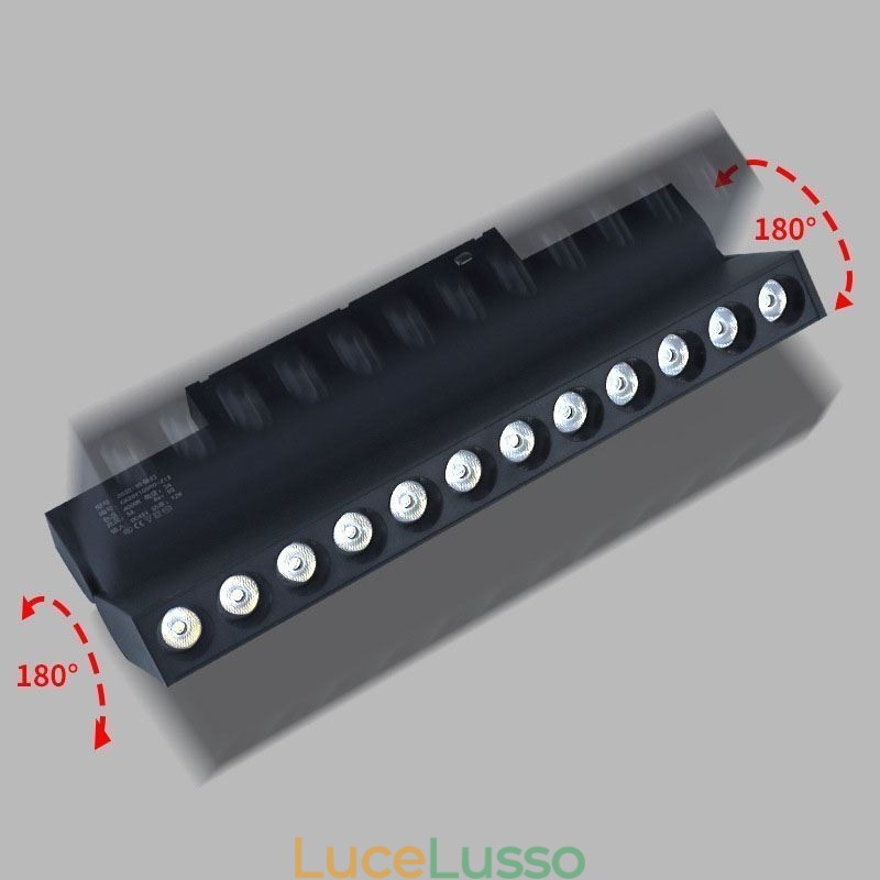 Faretto a griglia da incasso Faretto a striscia da binario Faretto a griglia pieghevole magnetica 36V