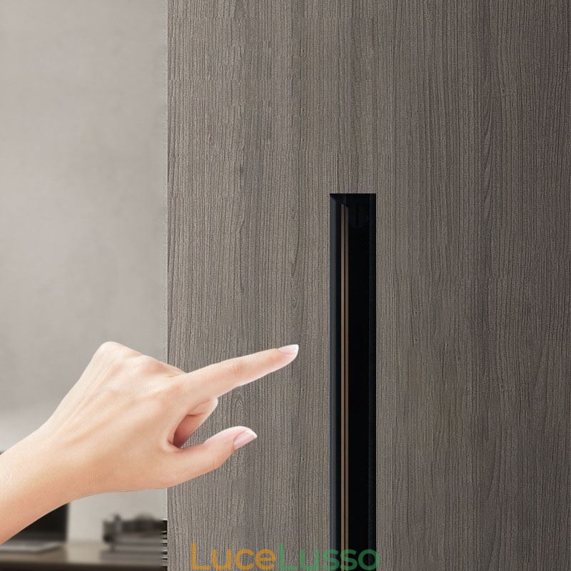 Binari per illuminazione da incasso Profilo per superficie di binari in alluminio magnetico Striscia luminosa per binari ultrasottili da 100 cm