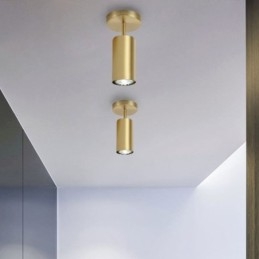Lampada da soffitto a filo in ottone nordico