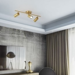 Lampada da soffitto a filo in ottone nordico