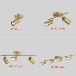 Lampada da soffitto a filo in ottone nordico