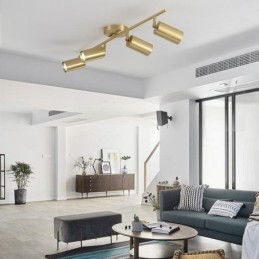 Lampada da soffitto a filo in ottone nordico