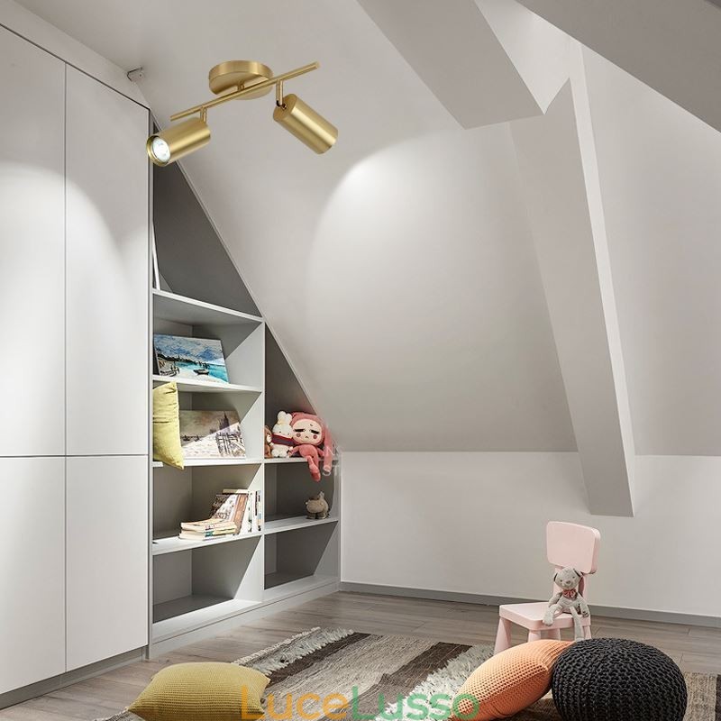 Lampada da soffitto a filo in ottone nordico