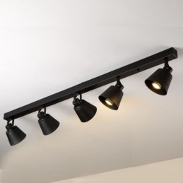 Faretto rustico vintage industriale illuminazione a binario in ferro