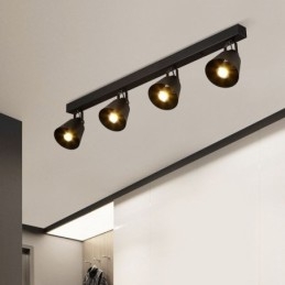 Faretto rustico vintage industriale illuminazione a binario in ferro