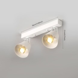 Faretto rustico vintage industriale illuminazione a binario in ferro