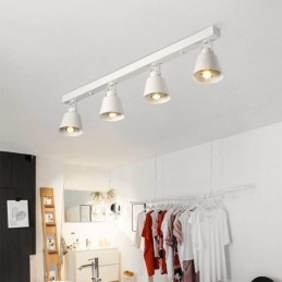 Faretto rustico vintage industriale illuminazione a binario in ferro