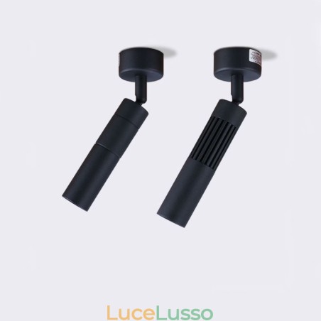 Faretto COB girevole Faretto da soffitto nero (luce singola) Faretto COB girevole Faretto da soffitto nero (luce singola)