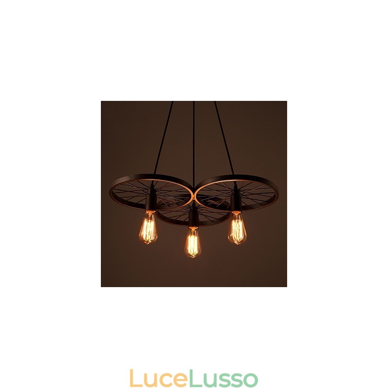 Lampade a sospensione retrò Loft Lampadario in ferro battuto stile industriale americano