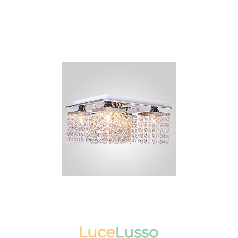 Plafoniera Cristallo Moderna 5 Luci
