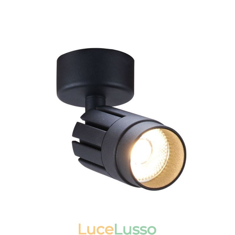 Faretto COB girevole Faretto da soffitto nero (luce singola)