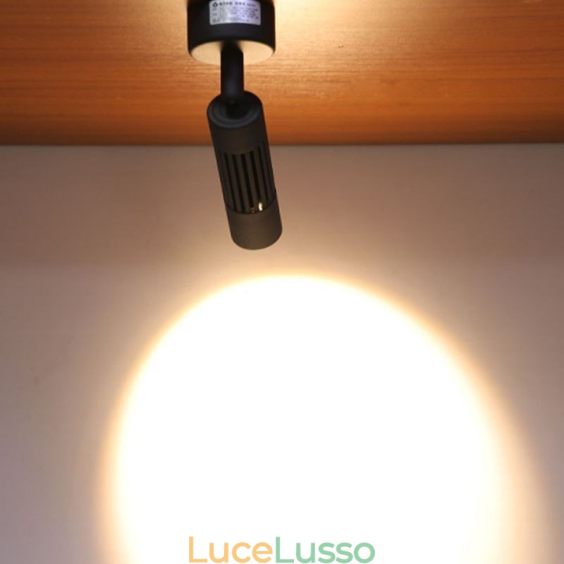Faretto COB girevole Faretto da soffitto nero (luce singola)