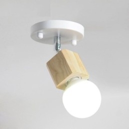 Faretto semplice mini moderno bianco da soffitto (luce singola)