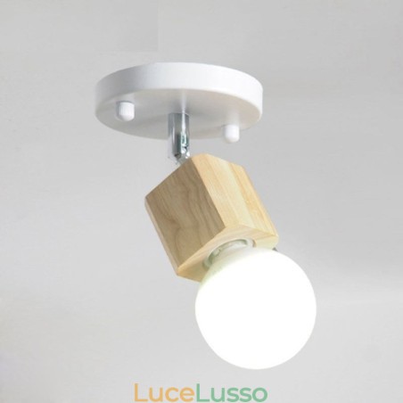 Faretto semplice mini moderno bianco da soffitto (luce singola) Faretto semplice mini moderno bianco da soffitto (luce singola)