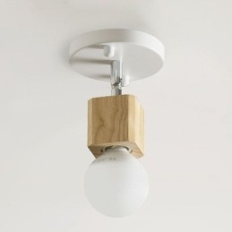 Faretto semplice mini moderno bianco da soffitto (luce singola)