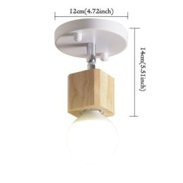 Faretto semplice mini moderno bianco da soffitto (luce singola)