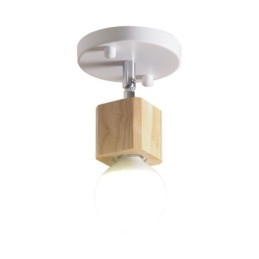 Faretto semplice mini moderno bianco da soffitto (luce singola)
