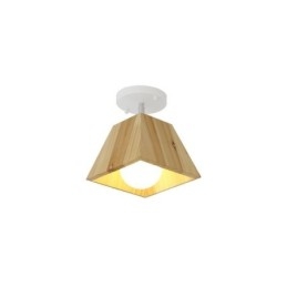 Faretto da soffitto girevole a quattro prismi in legno nordico