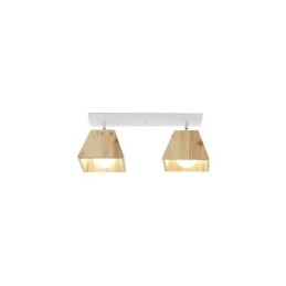 Faretto da soffitto girevole a quattro prismi in legno nordico