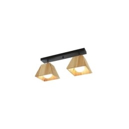 Faretto da soffitto girevole a quattro prismi in legno nordico