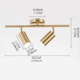 Faretto moderno semplice in alluminio per soffitto