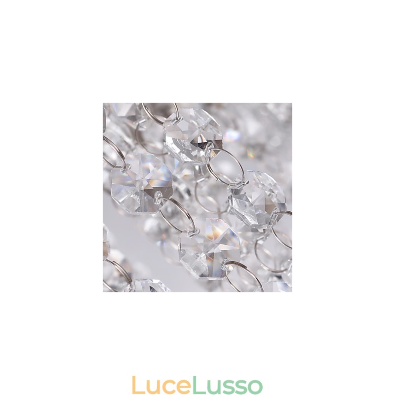 Plafoniera Cristallo Moderna 5 Luci