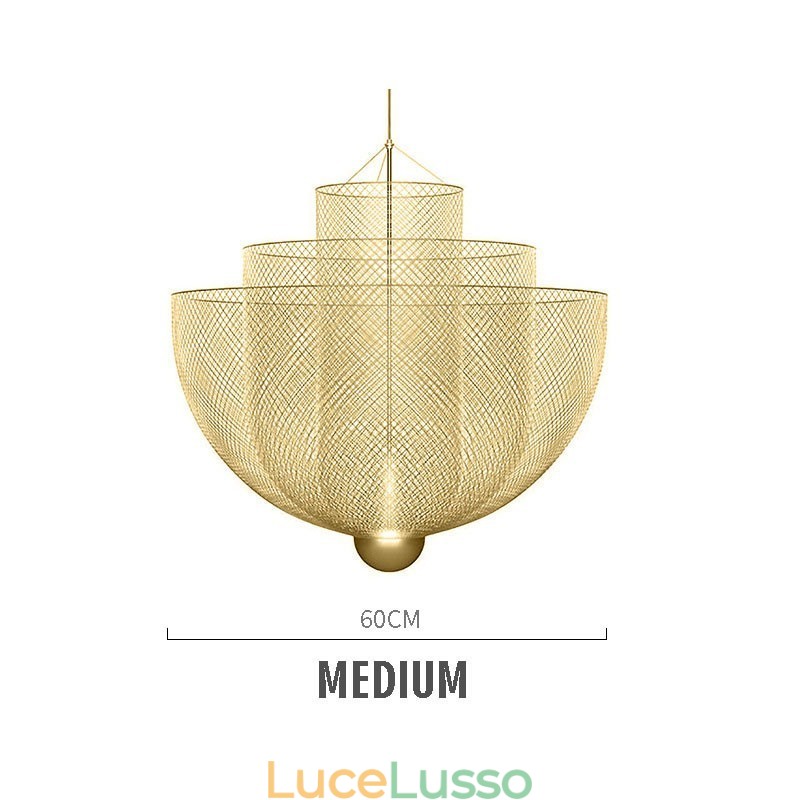 Lampada a sospensione decorativa artistica con forma creativa e unica del designer Nordic Grid