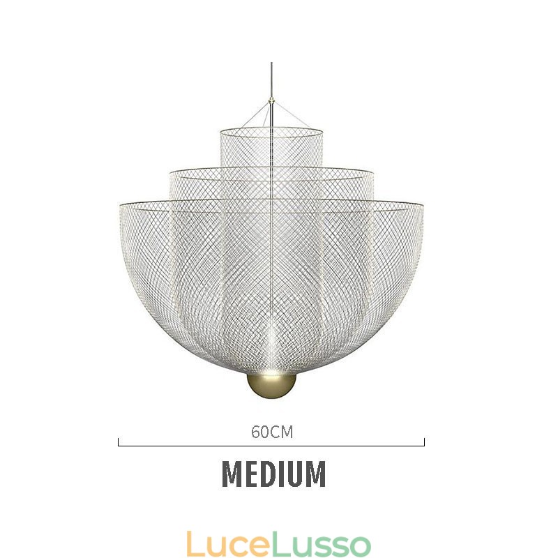 Lampada a sospensione decorativa artistica con forma creativa e unica del designer Nordic Grid