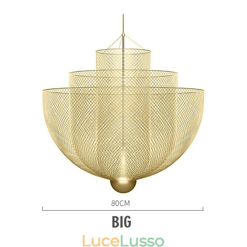 Lampada a sospensione decorativa artistica con forma creativa e unica del designer Nordic Grid