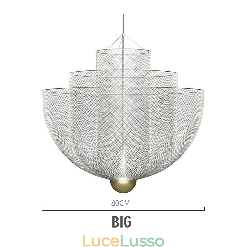 Lampada a sospensione decorativa artistica con forma creativa e unica del designer Nordic Grid