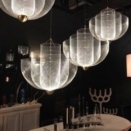 Lampada a sospensione decorativa artistica con forma creativa e unica del designer Nordic Grid