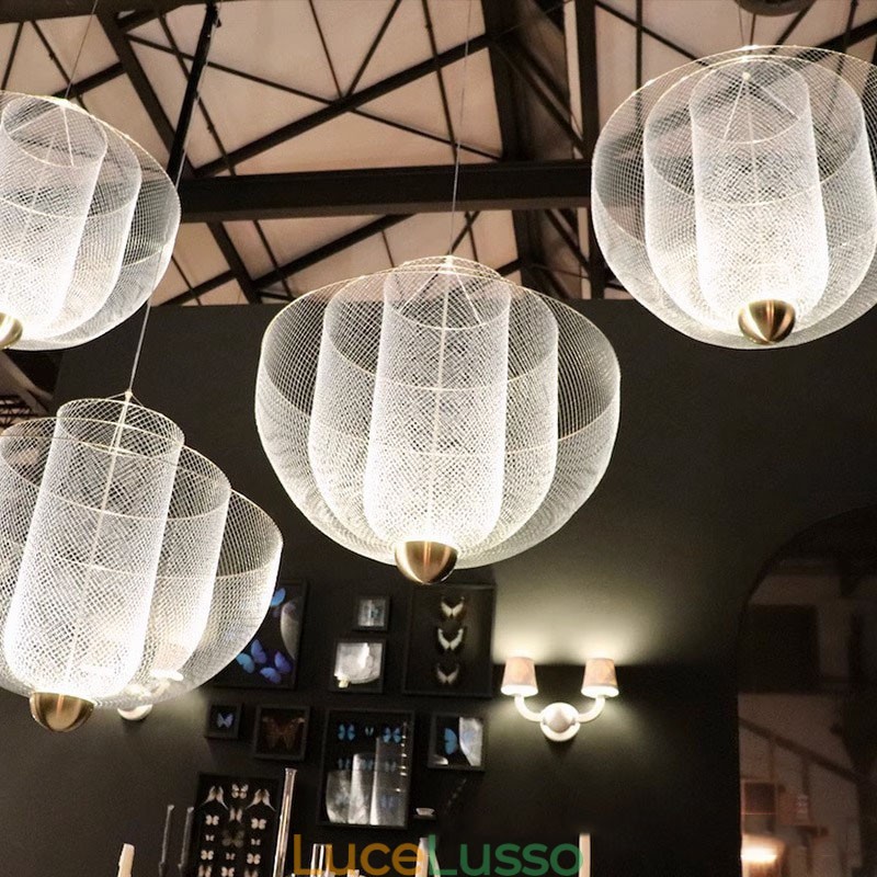 Lampada a sospensione decorativa artistica con forma creativa e unica del designer Nordic Grid